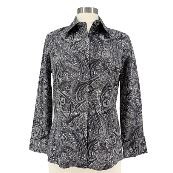 600 WEST Tops - 600 WEST Paisley Cotton Button Up M